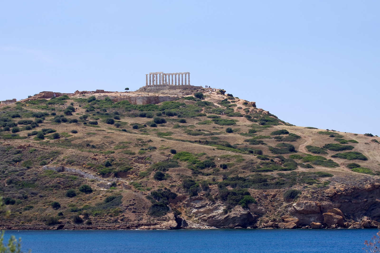 Cape Sounion Temple Distant View