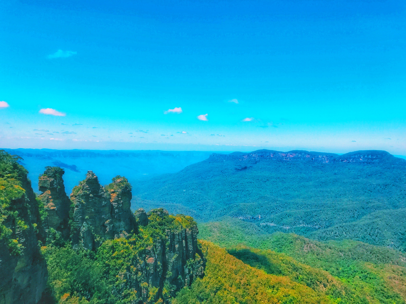 The Three Sisters, Blue Mountains National Park, Sydney, Australia.