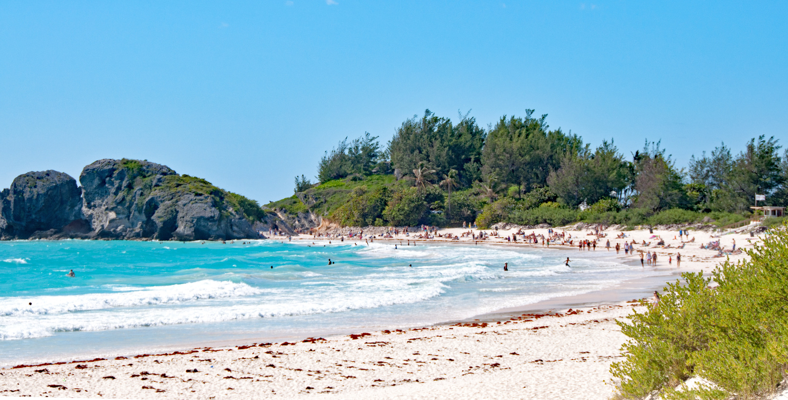 Bermuda trail along Elbow beach swimming area