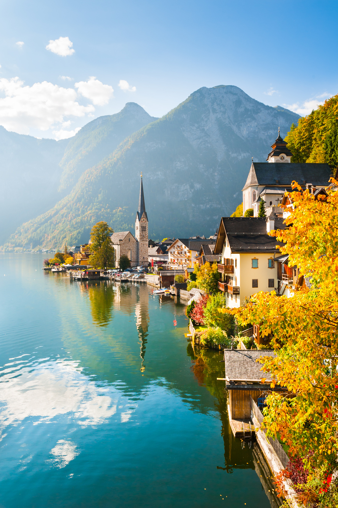 Famous Hallstatt village in Austria.