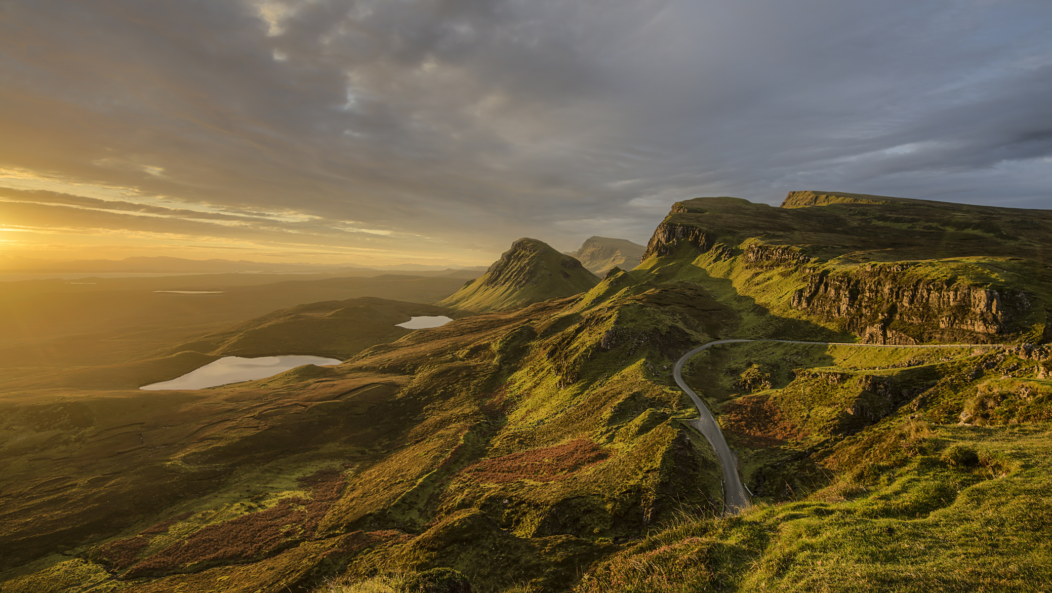 Mountains Landscape at Dawn, Scotland