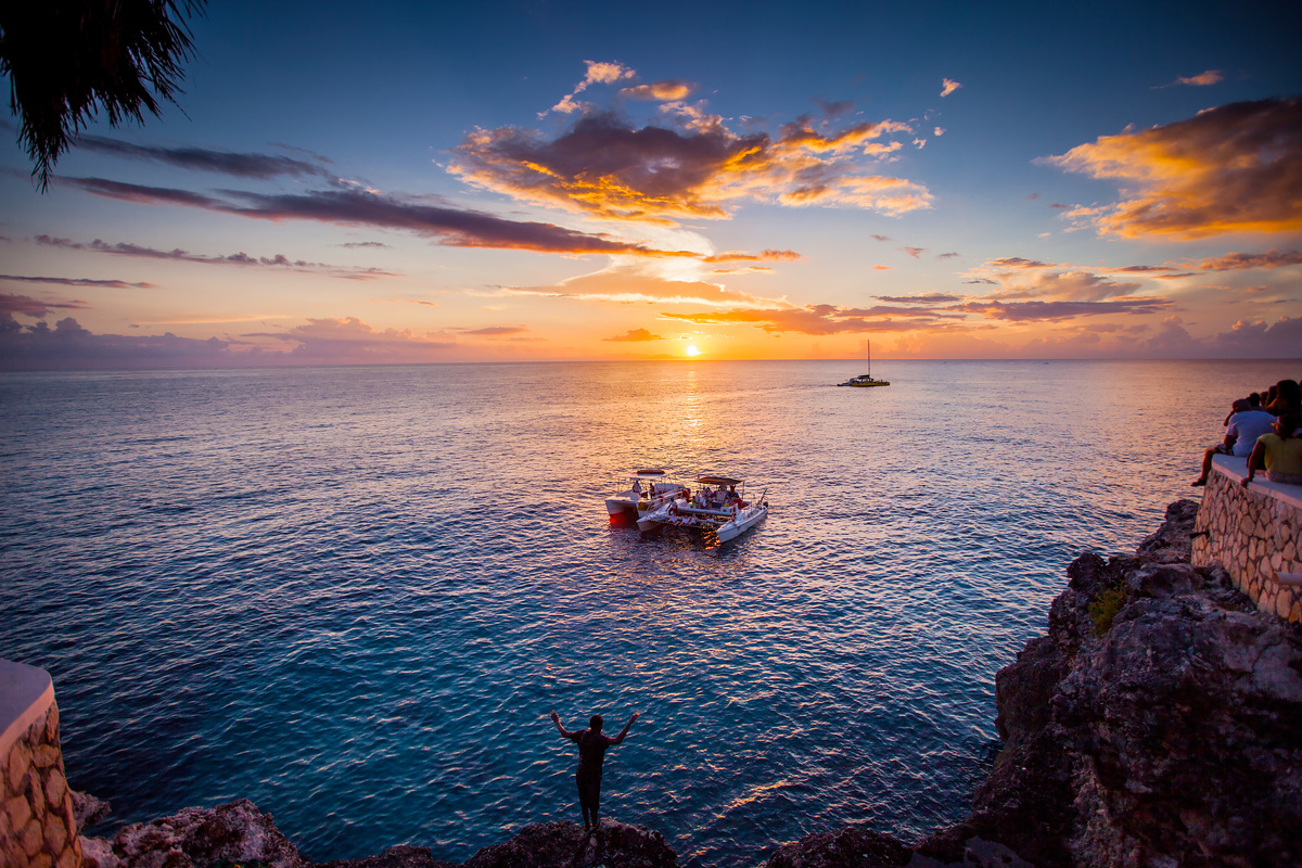 Tropical Sunset Scene