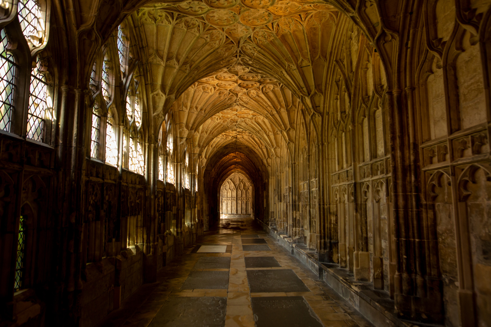 The Corridor of Gloucester Cathedral