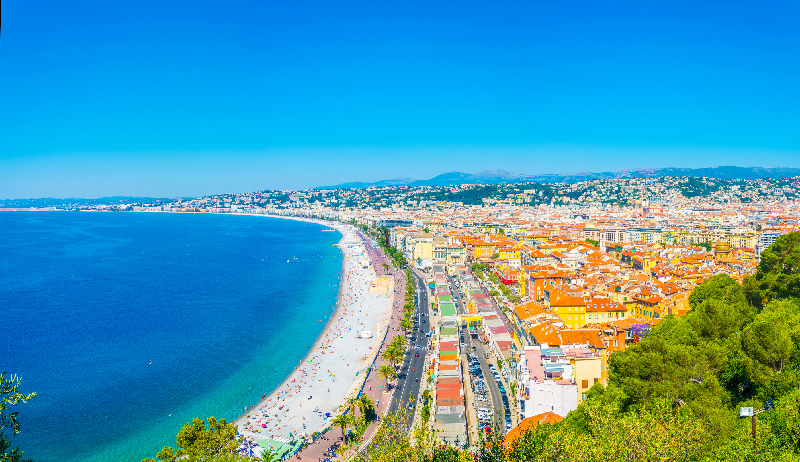 Aerial view of Nice, France