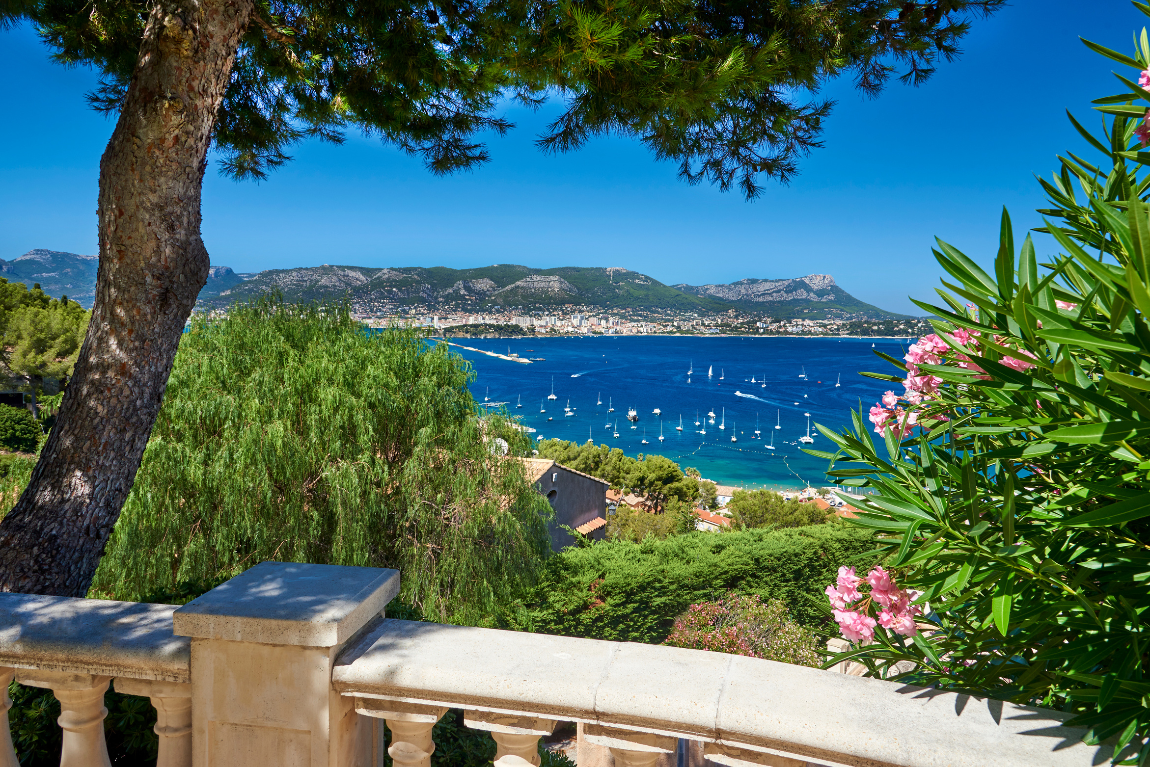 saint mandrier harbor in provence france