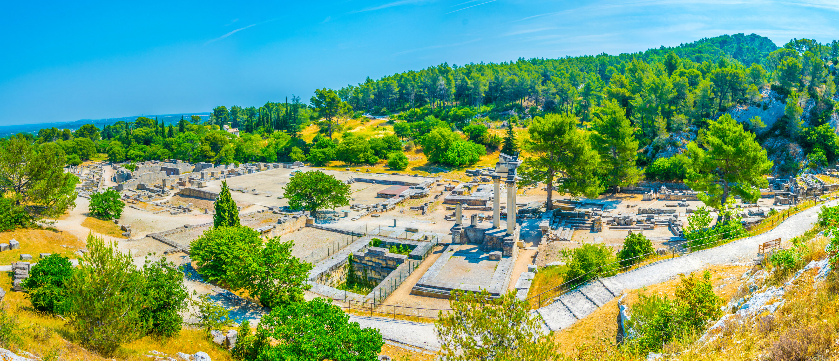 Glanum archaeological park near Saint Remy de Provence in France