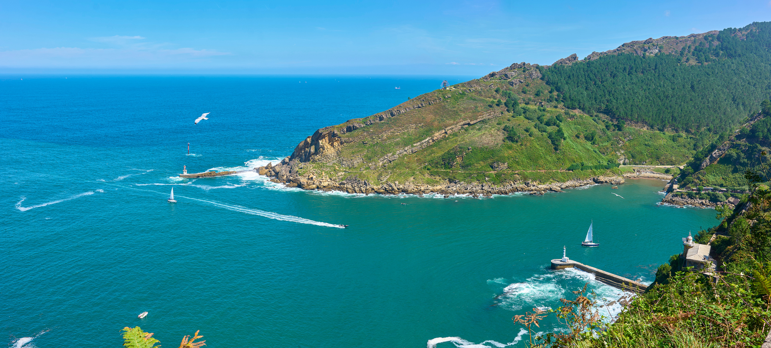 Outer dock of the Port of Pasajes. Gipuzkoa, Basque country, Spain.