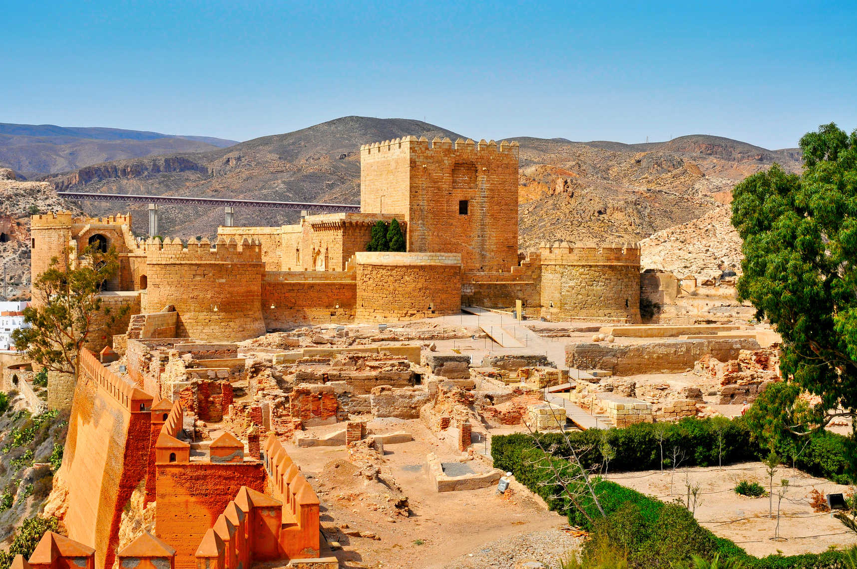 Alcazaba of Almeria, in Almeria, Spain