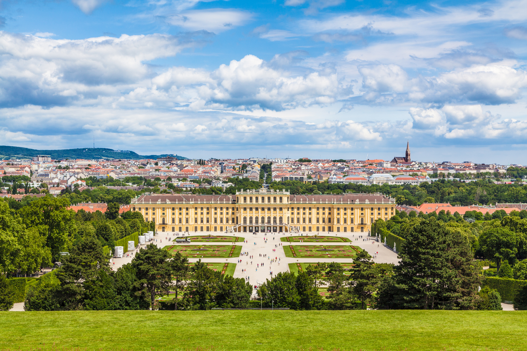 The Famous Schonbrunn Palace in Vienna, Austria